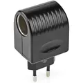 Nedis - Eluttag Adapter Euro Typ C Cee 716 100 - 240 V Ac 5060 Hz 12 V Dc 6 W Stromadapter 03 A Svart Plast