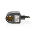 Nedis Steckdosen Adapter Euro / Typ C (CEE 7/16) - 100 - 240 V AC 50/60 Hz, 12 V