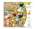 DJECO Lernspielzeug Holz-Magnete Magnimo 36 bunte Tierfiguren Kinder ab 2 Jahren