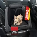DOXAFER® Hundebox mit Isofix für Autos – Komfortabler & bequemer Hundesitz für die Rückbank | Stabil, hochwertig & ideal für kleine bis mittelgroße Hunde (Schwarz, XXS)
