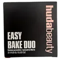 HUDA BEAUTY Easy Bake Duo Loses Fixierpuder Cherry-Peach, aufhellendes & farbkorrigierendes Setting Powder, mattierend, bis zu 18h Halt, nicht komedogen, 2 Töne