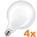 4 xHelle Philips E27 LED Globe G125 Lampe 13W wie 120W opalweiss mattierte Kugel