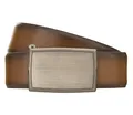 LLOYD Men's Belts Gürtel Herrengürtel Ledergürtel Automatikschließe Cognac 8534, Farbe:Braun, Länge:85