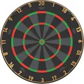 Bull's Advantage Black Dartboard – Offizielles Turnier Steeldart Board, Schwarzes Sisal Profi Dartboard, Ultra Haltbar