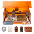 VEVOR Lasergravierer 20W Lasergravurmaschine Cutter mit Gehäuse Klasse 1