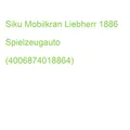 Siku Mobilkran Liebherr 1886 Spielzeugauto (4006874018864)