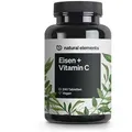 natural elements Eisen + 40mg Vitamin C Acerola – 240 Tabletten – Chelat-Komplex Eisenbisglycinat