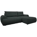 Mirjan24 Ecksofa, Anthrazit, Textil, 4-Sitzer, L-Form,L-Form, 265x177 cm, Wohnzimmer, Sofas & Couches, Wohnlandschaften, Ecksofas