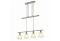 Lindby Hängeleuchte Simeon, Glas Alu IP20, 4 x 40 W