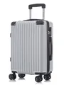 YONSLY Koffer Hartschalen-Reisekoffer Trolley Handgepäck, 4 Rollen, ABS-Hartschale, Zahlenschloss, weicher Gummigriff