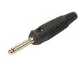 Hirschmann BÜSCHELSTECKER 4mm MIT QUERLOCH UND SCHRAUBANSCHLUSS/SCHWARZ (BULA 20K)