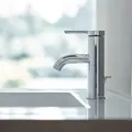Duravit C.1 Einhebel-Waschtischmischer S mit Zugstangen-Ablaufgarnitur C11010001010, Badarmaturen, chrom