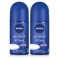 Nivea Protect & Care Deodorant-Roller, 50 ml, 2 Stück