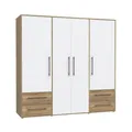 Drehtürenschrank mit Schubladen MOKKARIS Oak Schrank