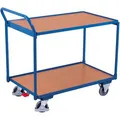 VARIOfit Tischwagen sw-600.500, aus Metall & Holz, mit 2 Etagen, Tragkraft 250kg, 985 x 590mm