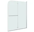 vidaXL Duschwand Faltbare Duschkabine 2 Paneele ESG 95 x 140 cm