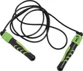 Schildkröt-Fitness Springseil JUMP ROPE (black-green), mit Zählwe