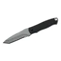 Herbertz Neck-Knife, Tanto-Klinge, Kunststoff-Schalen, robustes Outdoor-Messer & Jagdmesser, Survivalmesser mit feststehender Klinge
