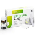 CICLOPIROX ADGC® 80mg/g 3,3ml - wirkstoffhaltiger Nagellack zur effektiven Behandlung von Nagelpilz - Set mit 30 Einwegpfeilen & Alkoholtupfern - leichte Anwendung - transparent & wasserfest