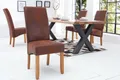 riess-ambiente Polsterstuhl CASA vintage braun/natur - Microfaser, Gummibaum, Massivholz, vintage (Einzelartikel, 1 St), bequeme Polsterung & hohe Lehne - ideal für Deinen Chesterfield-Look
