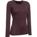 conta Unterhemd Damen-Thermo-Unterhemd, langarm Feinripp Streifen rot 50