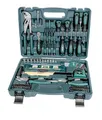 Brüder Mannesmann Werkzeugkoffer, 87-teilig - Werkzeugset mit Werkzeug aus Chrom-Vanadium-Stahl - inkl. Schraubendreher, Zangen, Hammer, Wasserwaage, Stecknüsse & Bits | M29084
