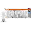 OSRAM LED-Lampe Base Classic A Filament, E27, 6,5W ersetzt 60W, neutralweiß, 5 Stück
