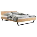 HASENA Massivholzbett Asti 140 x 200 cm Holz Eiche Bianco