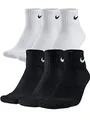 NIKE 12 X Sport Freizeit Socken Strümpfe 4 X 3er Pack SX7667, Farbe:010 Black/Black/White, Größe:L = 42-46