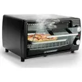 Steinborg Minibackofen | 10 Liter | Ober- / Unterhitze | 60 Minuten Timer | stufenlose Temperatur-Einstellung | Krümmelschublade | 1000 Watt - Schwarz