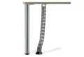 SO-TECH® Kabelkanal Schreibtisch Kabelkanal Kabelführung Kabeldurchlass, Länge: 780 mm rund Ø 62 mm silbergrau