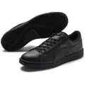 PUMA SMASH V2 L Sneaker atmungsaktives Obermaterial aus Leder und Synthetik, Schnürung schwarz 43 EU