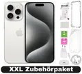 Apple iPhone 15 Pro - 128 GB - Titan Silber - XXL Starterset- Zustand: GUT