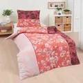 Traumschlaf Flanell Bettwäsche Florence 135x200 cm + 80x80 cm - rot