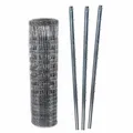 50m Wildzaun Forstzaun Knotengeflecht 160/15/15+ Z-Profil Zaunpfosten