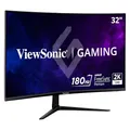 ViewSonic VX3218C-2K Gaming Monitor 32 Zoll Curved, 2K WQHD 1440P, 180Hz, 1ms MPRT, VA, 1500R, HDR10, FreeSync Premium Compatible, 103% sRGB, Zwei Lautsprecher, 2 x HDMI, DP