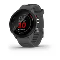 Garmin Forerunner 55 Dunkelgrau/Schwarz GPS Laufuhr mit Silikon-Wechselarmband 20mm