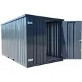 LagercontainerXXL 6m Lagercontainer mit Doppeltür & Doppelverriegelung RAL7016 Anthrazitgrau 5,88x2,14x2,09