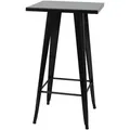 Chefgastro Stehtisch, Schwarz, Metall, Quadratisch, 60x105x60 cm, Esszimmer, Tische, Stehtische
