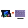 Microsoft Surface Pro Copilot+ PC 12" Snapdragon X Plus 16GB/256GB UFS PixelSense LCD Platinum Win11 ohne Netzteil inkl. MS Surface Pro Keyboard Violet + Slim Pen