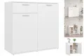 Sideboard Weiß 80x36x75 Cm Spanplatte