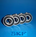 4 Kugellager 6004 2RS / Markenware SKF / 20 x 42 x 12 mm