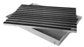 ACO 60x40 Fußmatte Gummi schwarz mit Bodenwanne Vario Light Schuhabtreter Abstreifer Türmatte