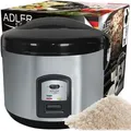 Ad 6406 Reiskocher 1,5 Liter Ad-6406, 1000 W, 1,5 Liter, 0 Dezibel, Verre, Grau - Adler
