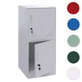 Spind HWC-P63, Schließfach Schrank Schließfachschrank 2 Türen, 90x38x45cm Stahl