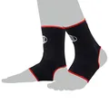 BAY® 2X elastische Fußbandagen, Fußgelenkbandagen, schwarz, Größe XL