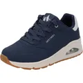 Skechers Damen UNO Golden Air Turnschuhe, Navy Durabuck/Silver Trim, 42 EU