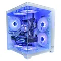 Gaming PC PHANTOM WHITE | NVIDIA GTX 1660 SUPER | 16GB RAM 240GB SSD | Intel 10 Core | RGB Lüfter mit Fernbedienung | Wasserkühlung | WLAN 5 | Win 11
