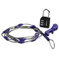 pacsafe Gepäckschloss Wrapsafe Adjustable Cable Lock schwarz 2,5 m