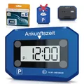 Technaxx elektronische Parkscheibe TX-272, automatische Digitale Parkuhr für das Auto mit Bewegungssensor, automatischer Zeiteinstellung, doppelt beleuchteten Displays, SOS-Licht, ECE-Lizenz